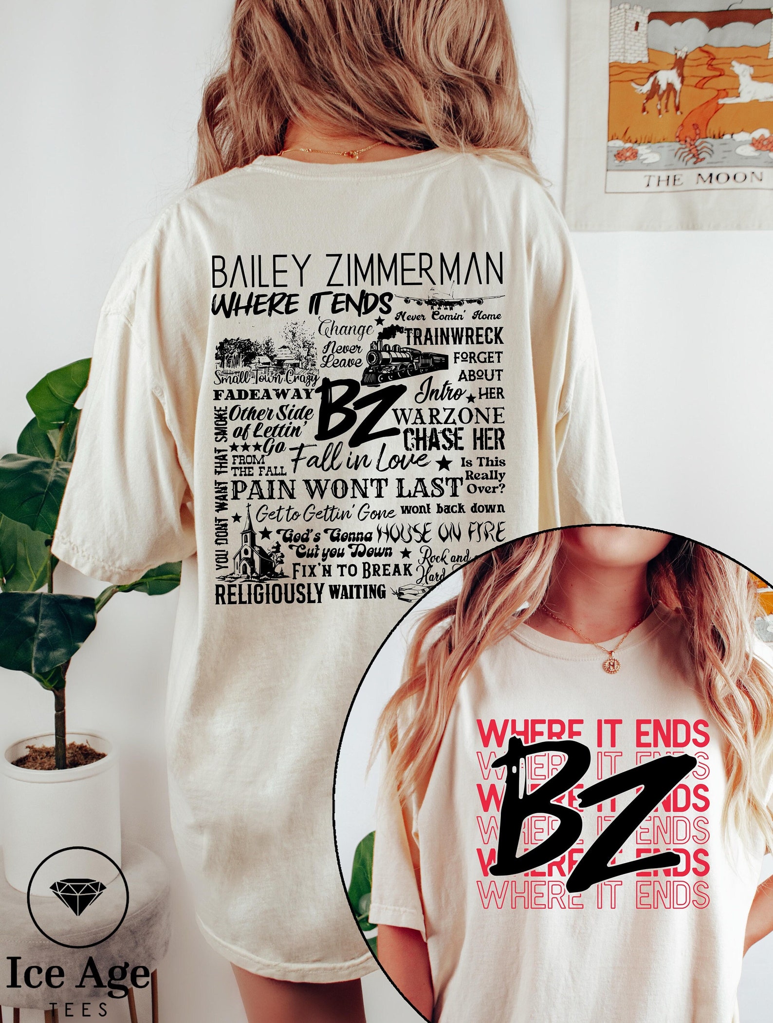 Bailey Zimmerman Shirt BZ Shirt Country Music Shirt - Etsy