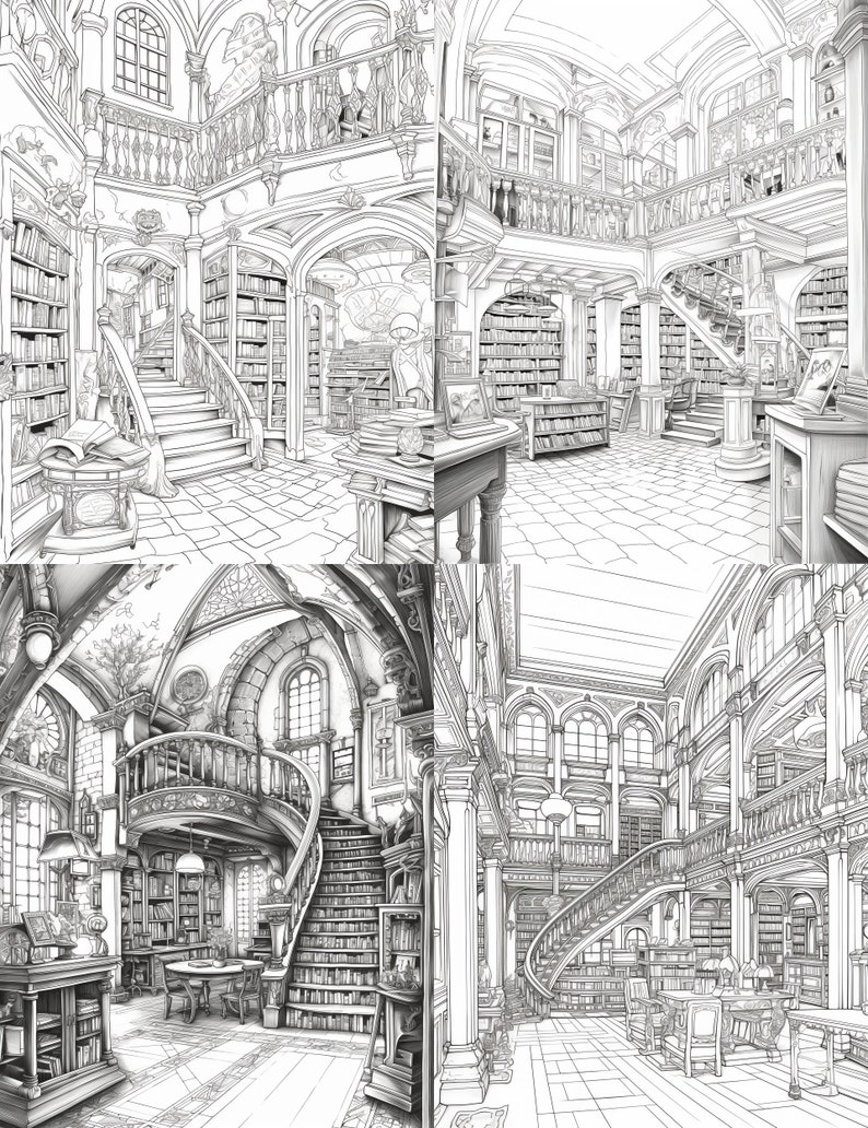 Old Bookstore Coloring Pages 32 - Il 794xN.5128640094 Hxic 