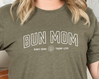 Bun Mom T-Shirt | Binky More, Thump Less | Rabbit Owner Gift | Pet Lover Tee