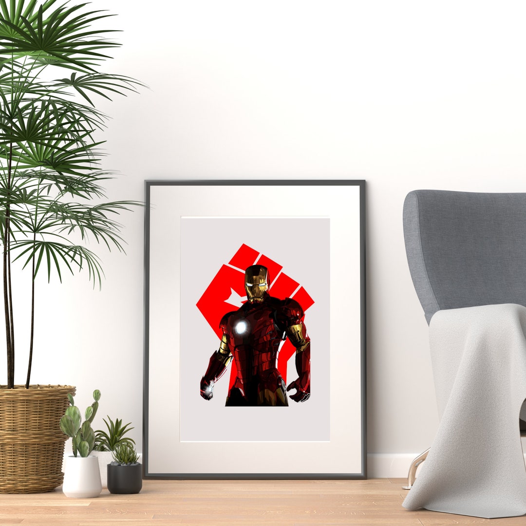 Iron Man Wall Art Iron Man printable Wall Art Home Decor Etsy
