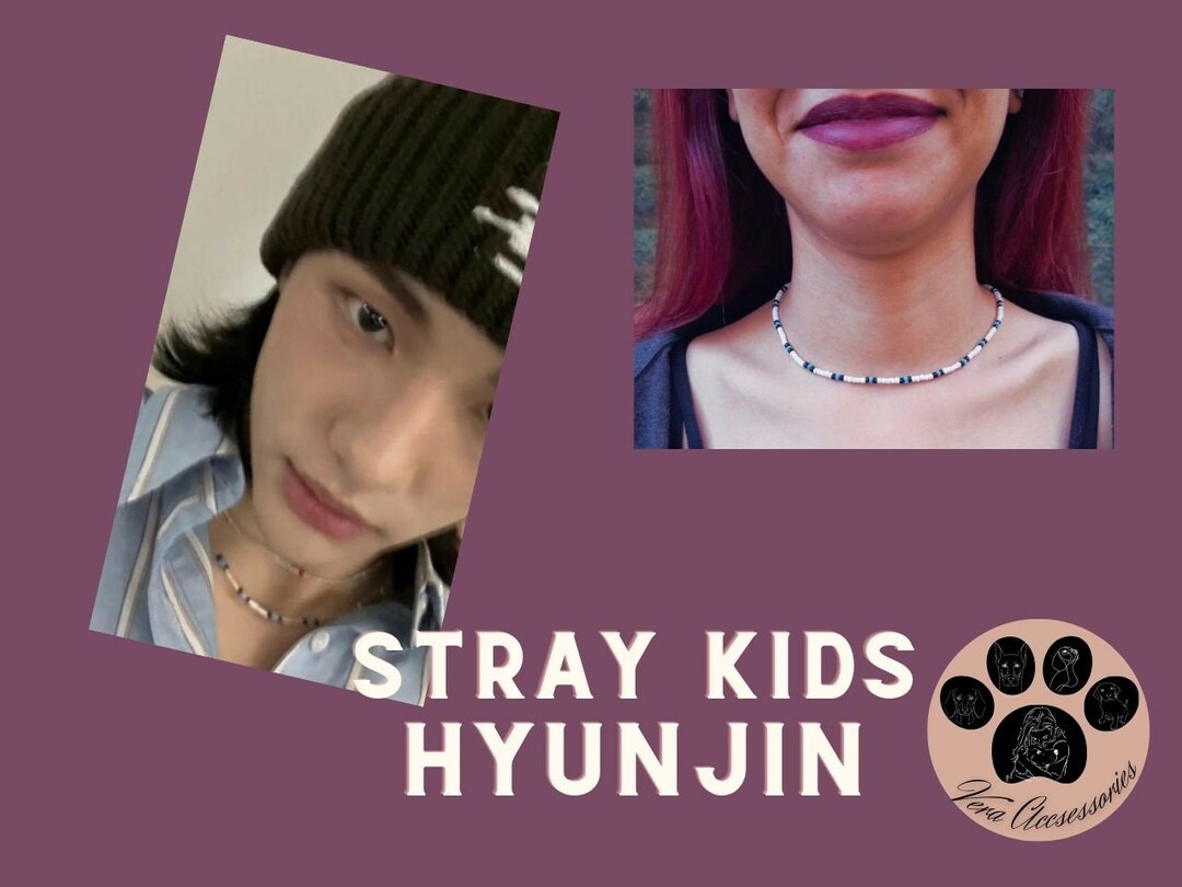 Hyunjin flower necklace Clearance