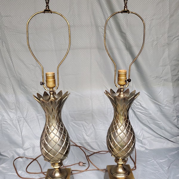 Brass Pineapple Lamp Etsy