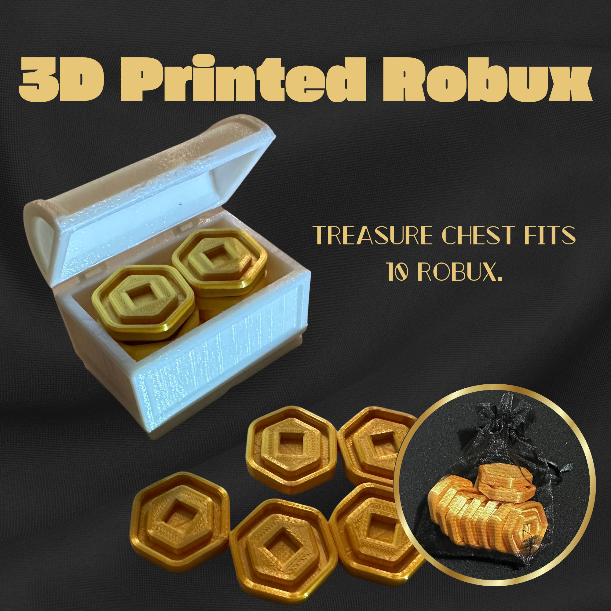 Robux Coins 3D Printed Roblox Collectibles Play Money Gift - Etsy UK