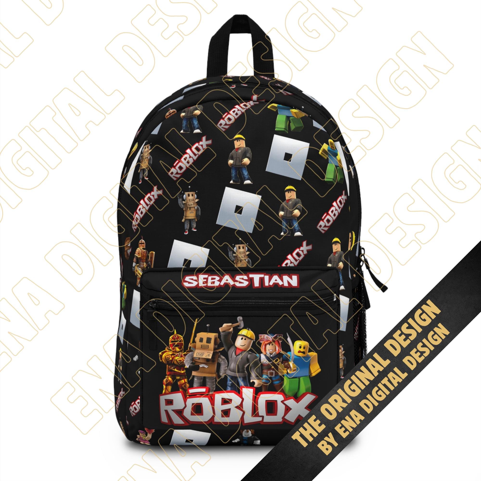 Zaino Scolastico 3D Per Bambini Con Personaggio Robllox – Impermeabile, Leggero, Con Tasche E Spallacci Imbottiti - 3
