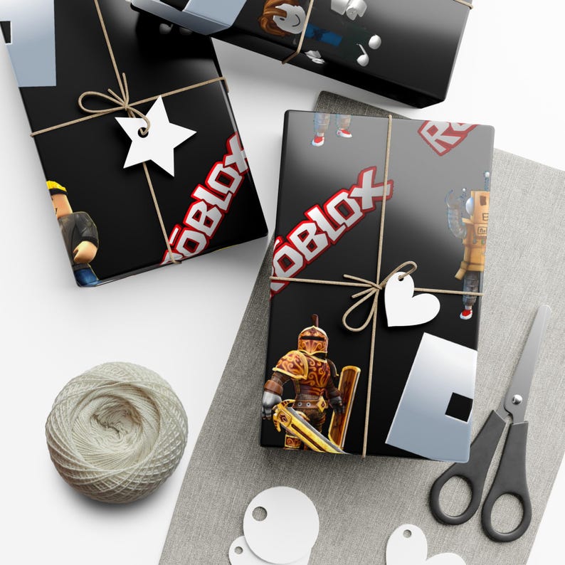 Roblox Gift Wrap Roll – Single-Sided Print, Matte or Glossy, 3 Lengths, Supplied Rolled, for Children's Birthdays, Christmas, Fans image 5