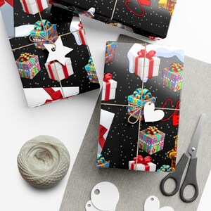 Roblox Gift Wrap Xmas – Christmas Fine Art Paper with Figures & Logo, 3 Sizes, Matte or Glossy, Perfect for Gifts image 10