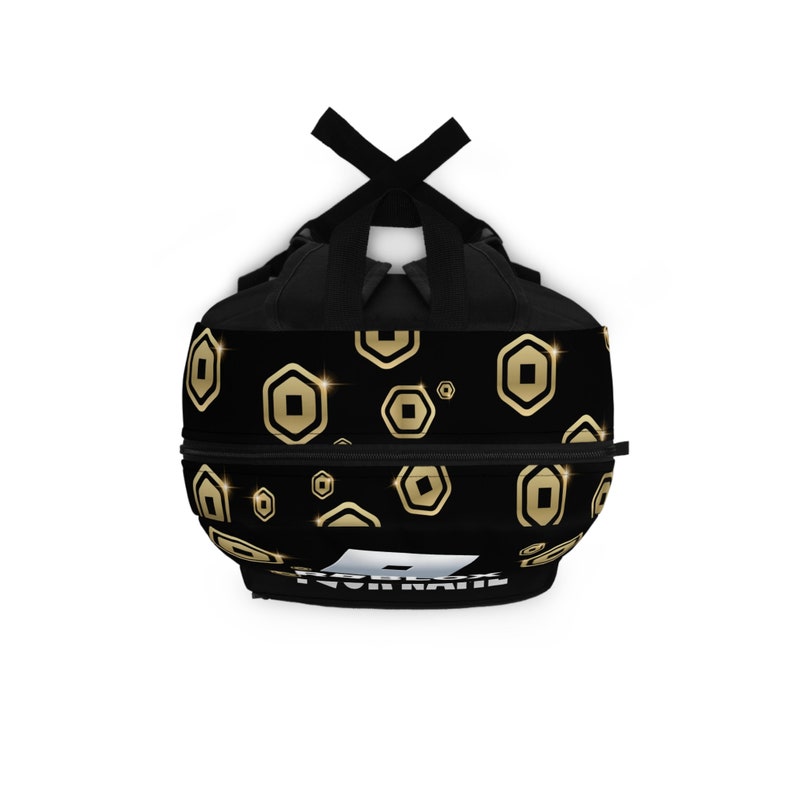 Roblox Backpack Personalized - Your Name Backpack in Robux Design, Safe & Comfortable for School, Adventure, Ideal Gift for Fans image 6