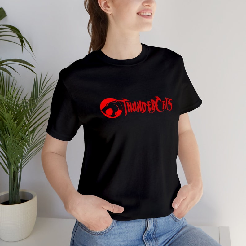 Thundercats Logo T-Shirt, Premium Unisex made from Airlume cotton, Retail-Fit, Fair Labor and Platinum Wrap, ideal for fans and nostalgia Black