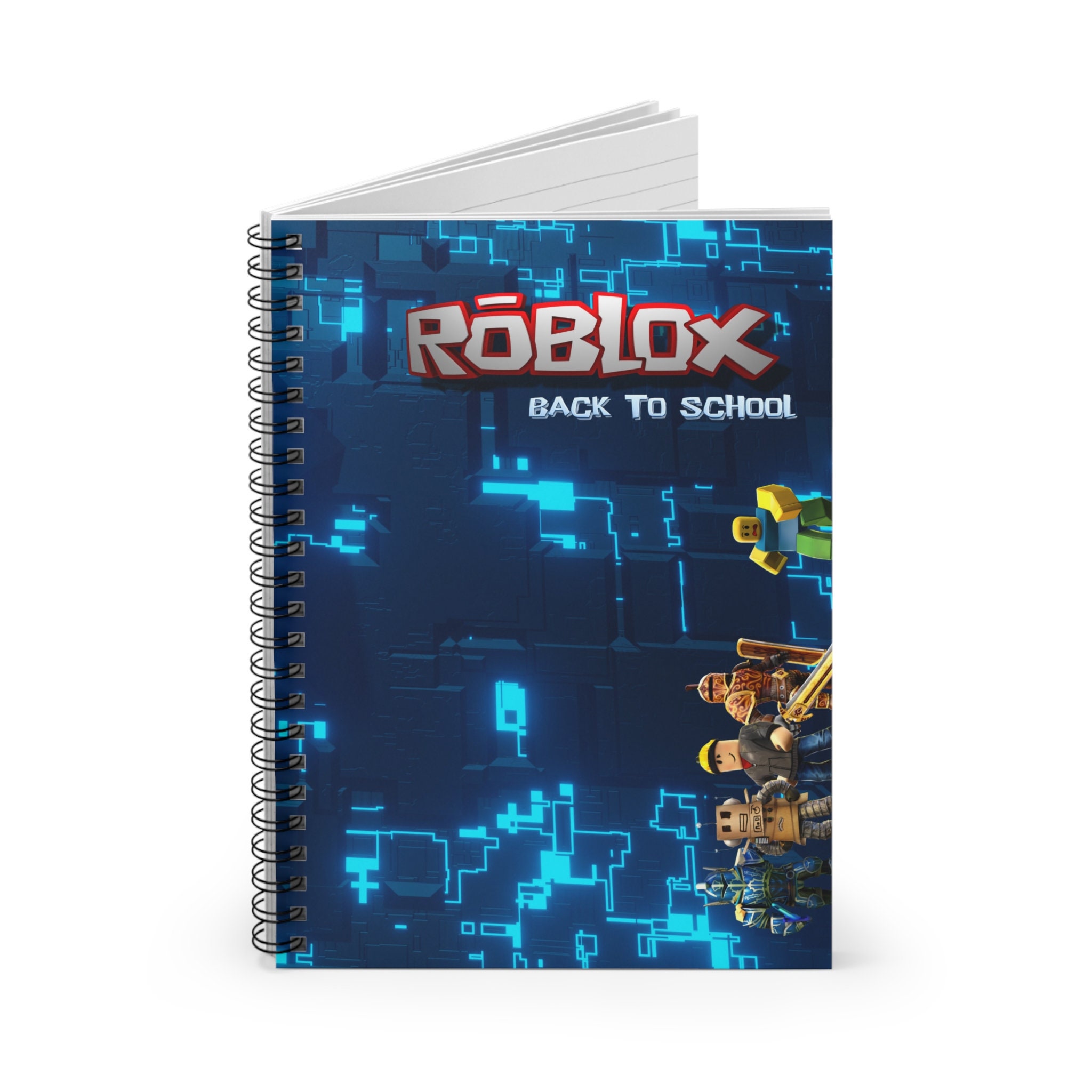 Roblox Notebook School – 118 Lined Pages, 6 X 8 Inches, Spiral