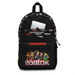 Sac à dos Roblox personnalisé avec votre nom, polyvalent, sûr, confortable pour l'école et l'aventure, cadeau parfait pour les fans