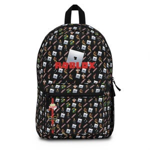 Sac à dos d'école Roblox - Élégant et robuste, étanche avec compartiment pour ordinateur portable, confortable pour les enfants, cadeau parfait pour les fans