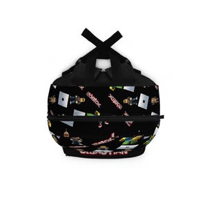 Zaino Roblox personalizzato con il tuo nome | Resistente e impermeabile per la scuola, viaggi e avventure, ritorno a scuola, regalo perfetto immagine 5