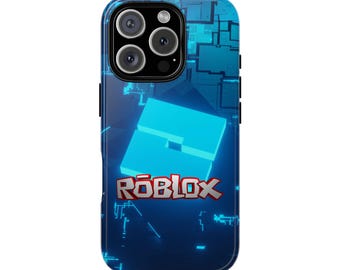 Roblox phone case, 3D wrap design, shock-absorbing and UV-protected, compatible with iPhone Pixel Galaxy, ideal for gamers and tech enthusiasts