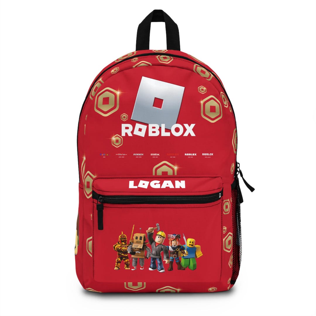 Roblox Roux Back Pack Roblox Backpack Personalized Your Name, Robux Nickname, Versatile ...