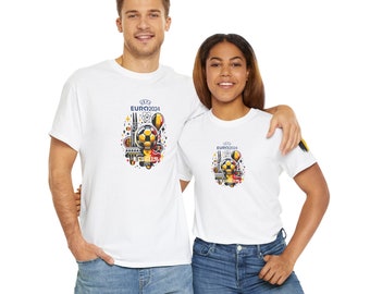 Euro 2024 Team Belgien T-Shirt Unisex Baumwolle