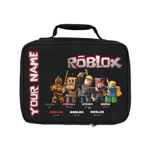 Sac à lunch Roblox personnalisé Accessoire parfait pour les fans de Roblox, 24x18x7 cm, isotherme, boîte à lunch, idéal pour l'école, cadeau