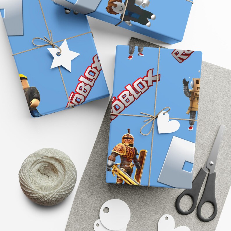 Roblox Gift Wrap Roll – Single-sided Print, Matte or Glossy, 3 Lengths ...