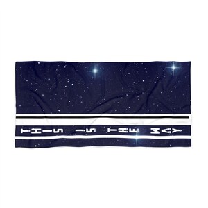 Toalla de playa mandaloriana: toalla de lujo This Is The Way hecha de 50 % poliéster y 50 % algodón en tamaños de 36 x 72 y 30 x 60 pulgadas, esponjosa y duradera. imagen 4