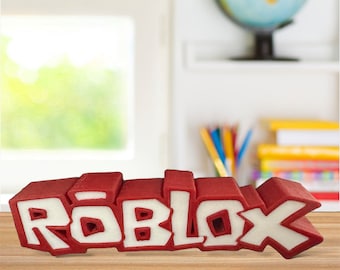 Logo lettrage Roblox en objet 3D : une décoration parfaite pour tous les fans ! Anniversaire d'enfant, décoration de gâteau, fête