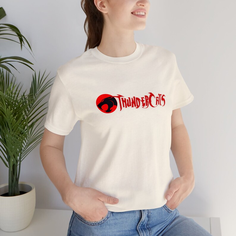 Thundercats Logo T-Shirt, Premium Unisex made from Airlume cotton, Retail-Fit, Fair Labor and Platinum Wrap, ideal for fans and nostalgia Natural