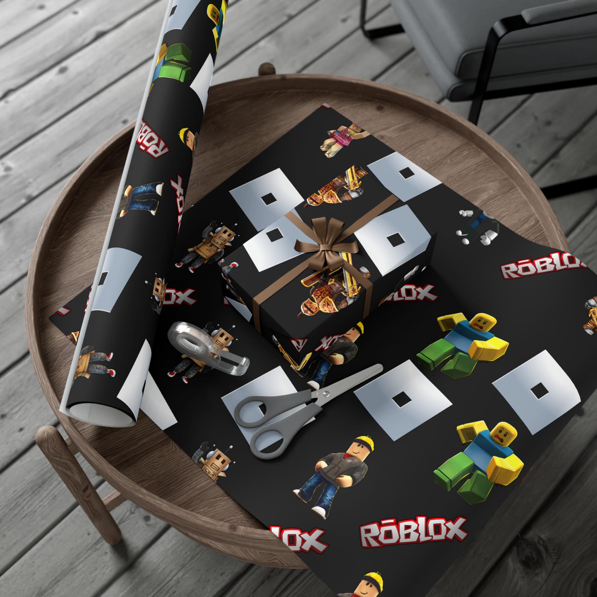 Roblox Gift Wrap Roll – Single-sided Print, Matte or Glossy, 3 Lengths ...