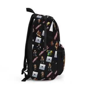 Zaino Roblox personalizzato con il tuo nome | Resistente e impermeabile per la scuola, viaggi e avventure, ritorno a scuola, regalo perfetto immagine 3