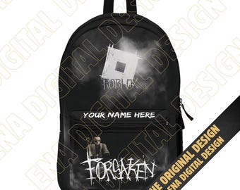 Personalized Roblox Backpack - Forsaken Edition with Custom Name, Cool Gamer Design for School & Leisure, Gift for Roblox Fans