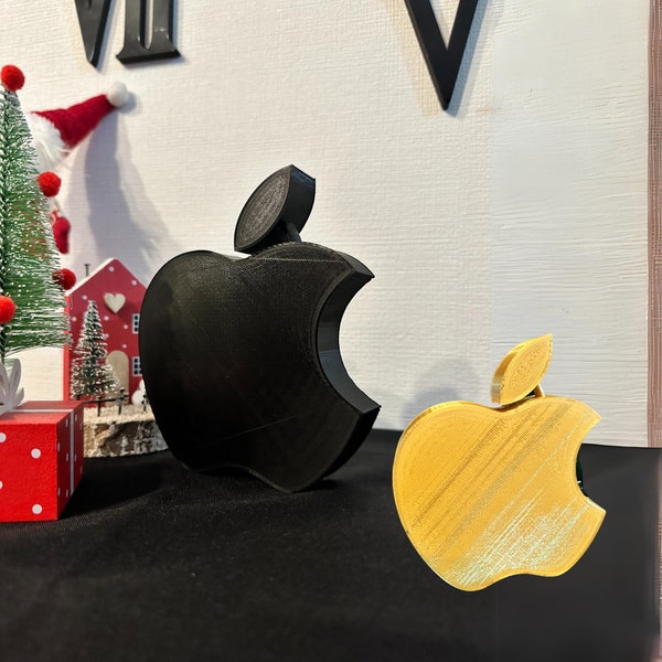 Apple Logo Dekor 3D gedrucktes Geschenk für Apple-Enthusiasten, moderne Büro- oder Wohnzimmerdekoration