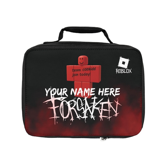 Forsaken Roblox Lunch Bag With Name - Personalized Lunch Bag With
