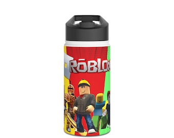 Roblox Stainless Steel Water Bottle Characters Double Wall Thermos Bottle, Durable, Leak Proof, Perfect Gift for Fans, Birthday