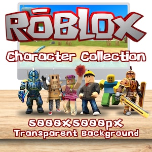 Roblox Charaktersammlung PNG Beliebte Figuren für echte Fans, Bastelarbeiten, Kinder Geschenk, Roter Blauer Ritter Noob Bacon Hair