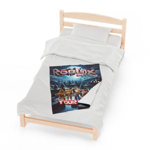 Roblox Decke mit Namen – Personalisierte Kuscheldecke für Kinder & Gamer, weich und gemütlich, 3 Größen, ideales Roblox Geschenk Bild 8