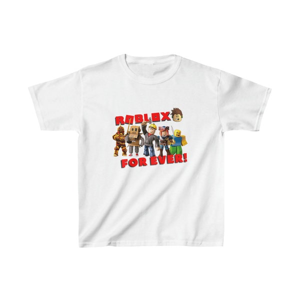 T-Shirt Roblox Forever - Kids Cotton Shirt - For Roblox Gamers, ideal as a gift