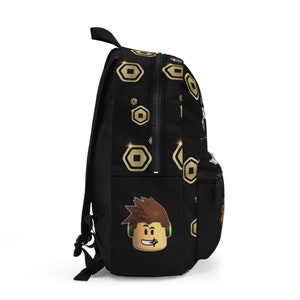 Roblox Backpack Personalized - Your Name Backpack in Robux Design, Safe & Comfortable for School, Adventure, Ideal Gift for Fans image 4