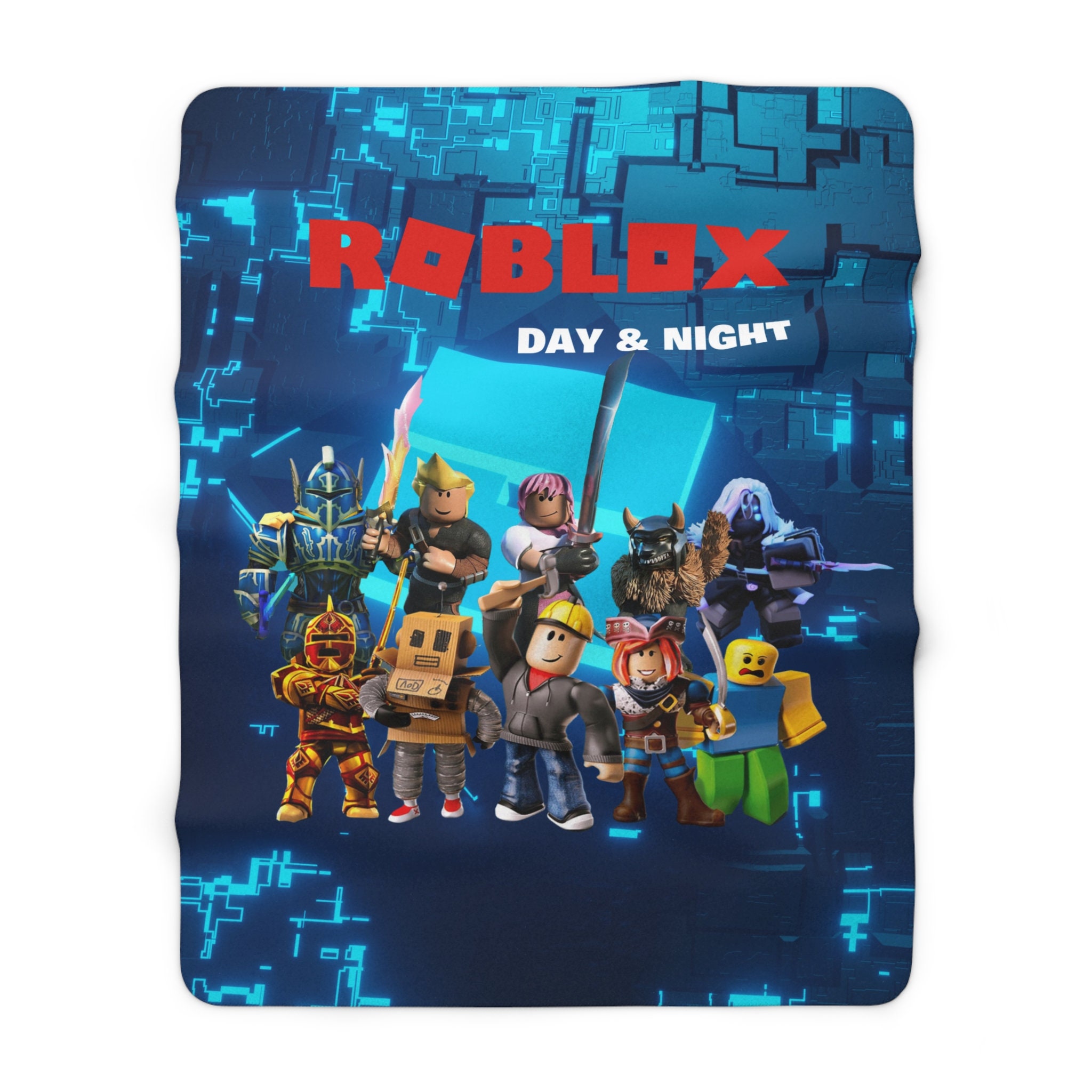 Discover Roblox Fleece Blanket, Cozy, Perfect for Game Fans - Fleece Plush Blanket