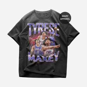 Tyrese Maxey T Shirt Design PNG Instant Download 300 Dpi 