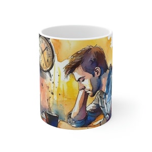 Taza de cerámica de trabajo duro 11 oz