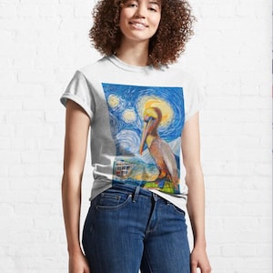 St. Petelican Classic T-Shirt. St. Pete, FL, St. Petersburg, Pelican. Design, Print, Unisex Classic T-Shirt, Souvenir