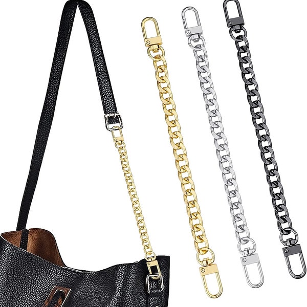 GOLD/SILVER/BLACK Replacement Metal Purse Chain - Choice of Length | Metal Purse Chain | Gold Purse Chain | Chain for Purses | Handbag Chain