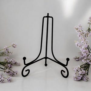 6&quot; Metal Display Stand, Picture Frame, Table Top Easel, Icons, Pictures, Phone Holder, Plate Holder, Collectibles Art by Joanie K
