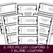 Date Night Coupons for Couples | Printable Monochrome Romantic Love ...