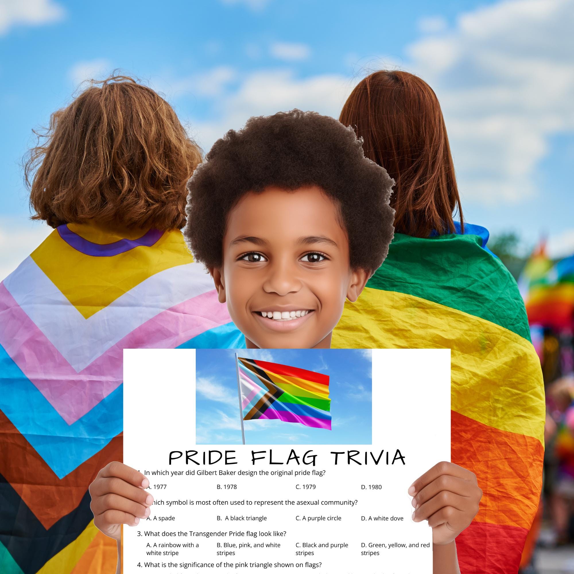 Pride Flag Trivia Quiz: LGBTQIA+ Printable Game (PDF) - Etsy