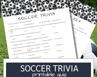 Printable Soccer Trivia Game: Family Quiz Night (PDF Download)