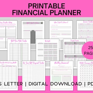 Printable Financial Planner: Budget, Savings, & Mindset (PDF)