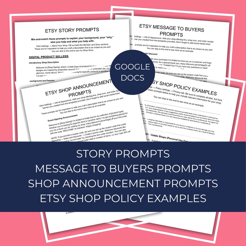 Etsy Shop Branding Kit: Canva Templates, Shop Prompts (PDF Download) - Etsy UK