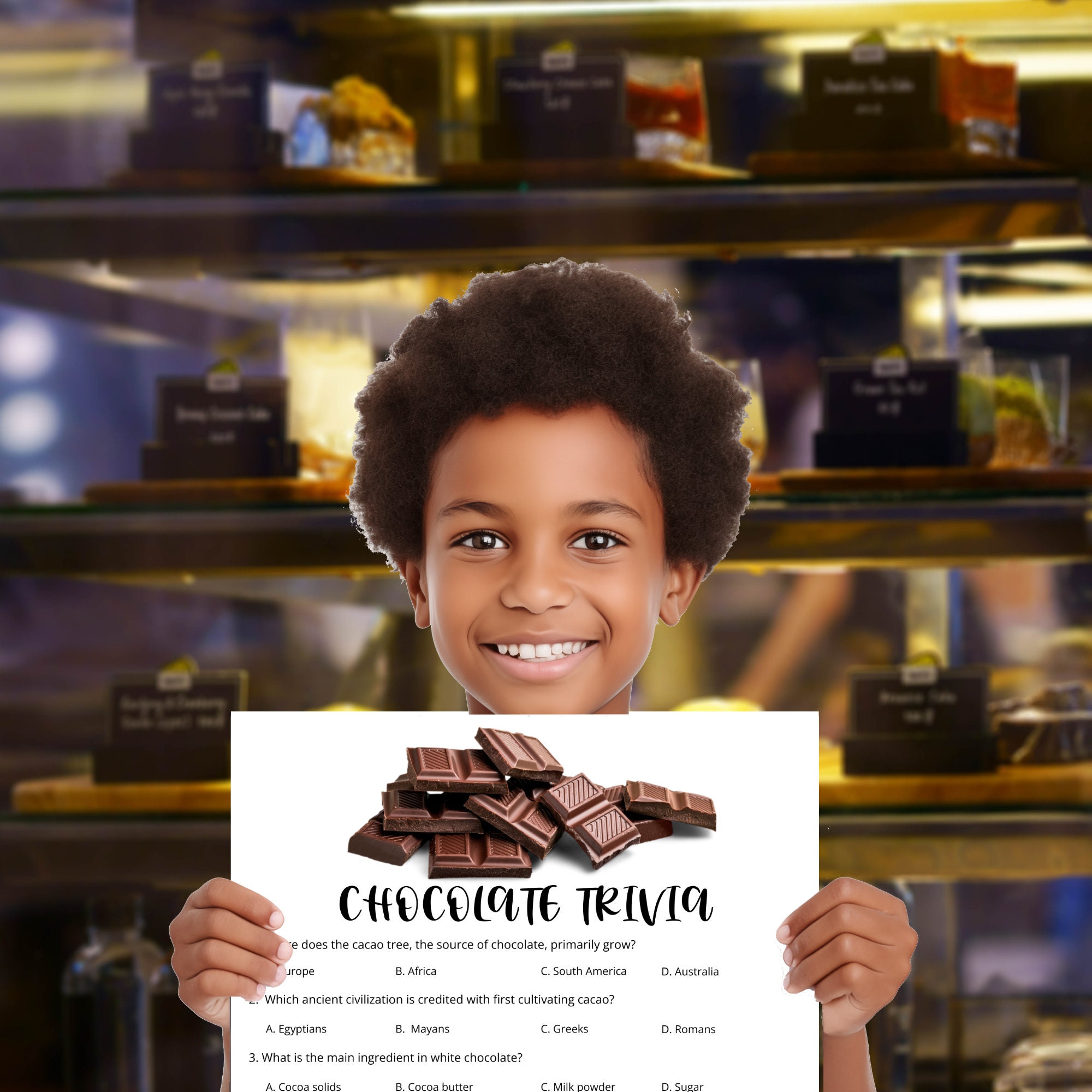 Chocolate Trivia Printable Quiz | Chocolate Lover Game | Chocolate ...