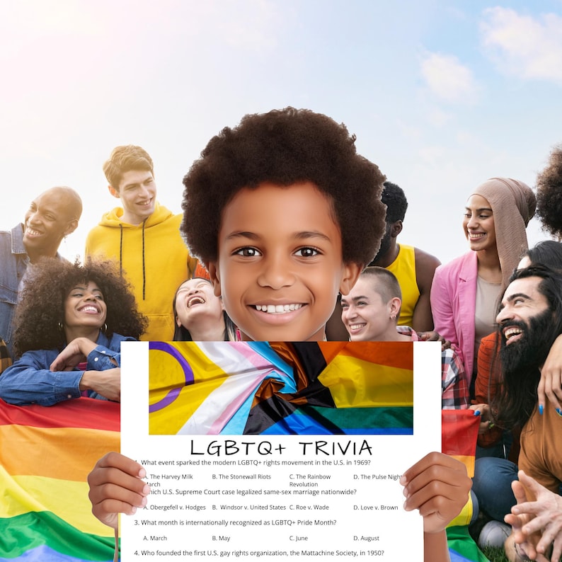 Pride Trivia Game: LGBTQIA2S+ Quiz, Classroom Activity (PDF) - Etsy
