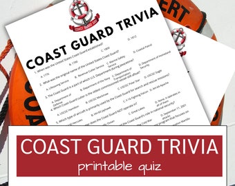 Coast Guard Trivia Quiz: Family Activity Game (Printable PDF)