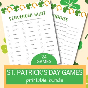 Spelpaket för St Patricks Day: 24 familjefestspel (PDF)