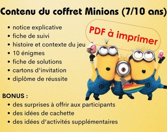 Chasse au trésor thème Minions (enfants de 7 à 10 ans)